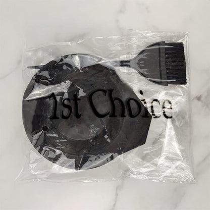 Talora hair coloring bowl and brush set packaging contents overhead view