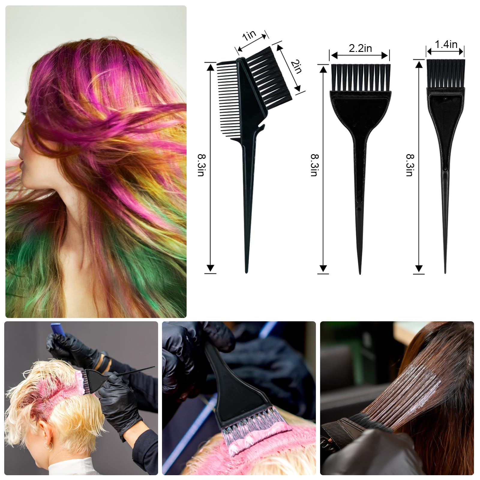 Xarchy salon tint kit showcasing the collapsible silicone mixing bowl expanded for hair dye preparation.