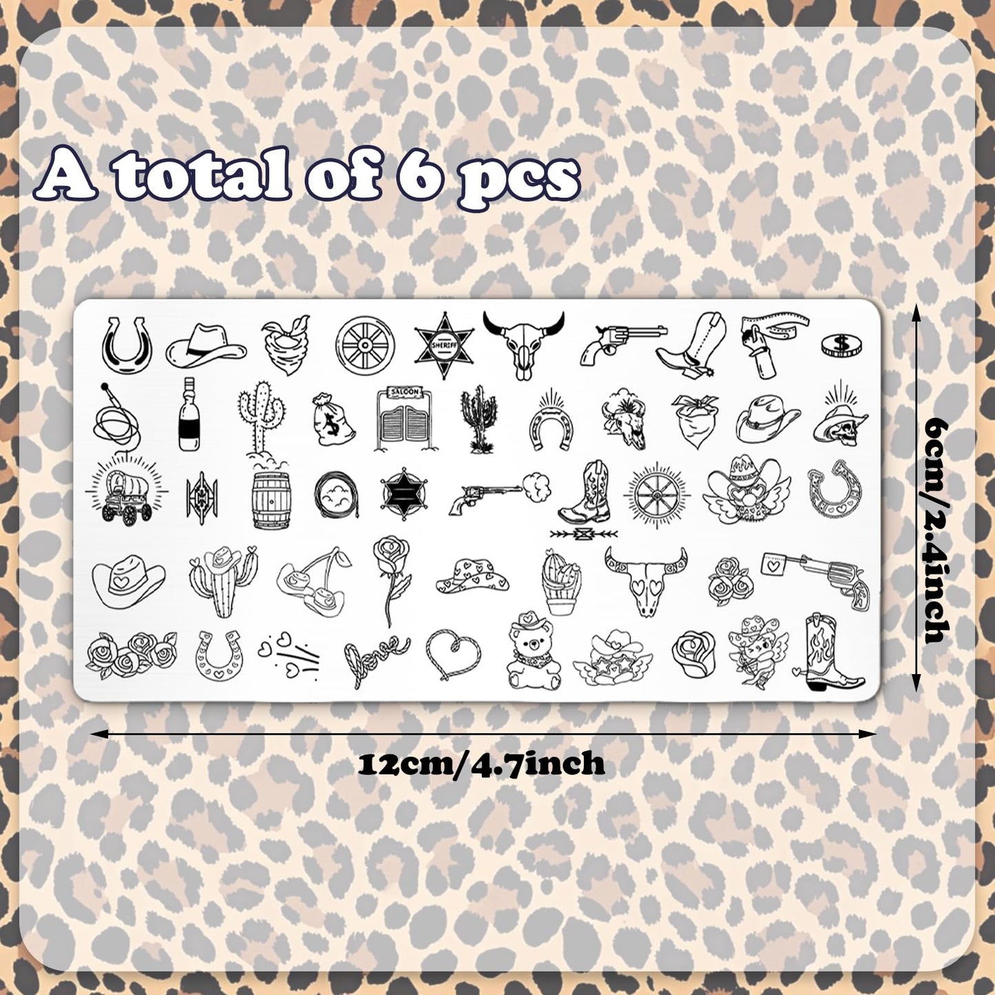 Whaline nail art plates featuring heart and kiss patterns