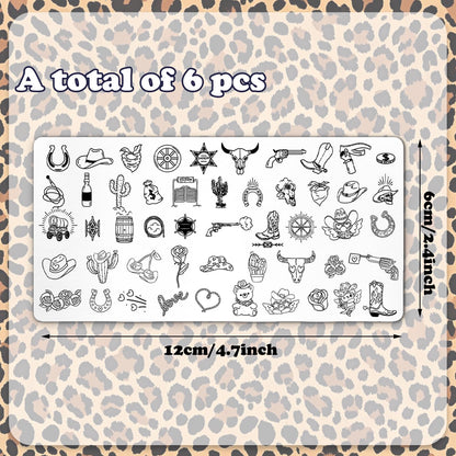 Whaline nail art plates featuring heart and kiss patterns