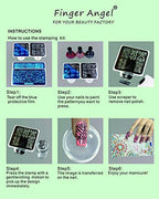 Complete FingerAngel nail stamping kit contents