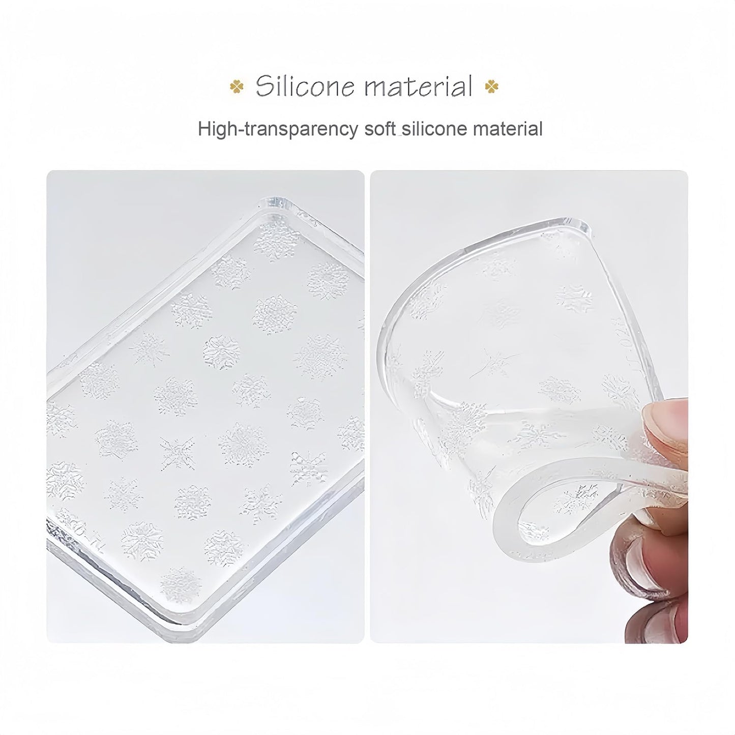 Demonstration of removing a cured 3D ribbon charm from the flexible silicone tool