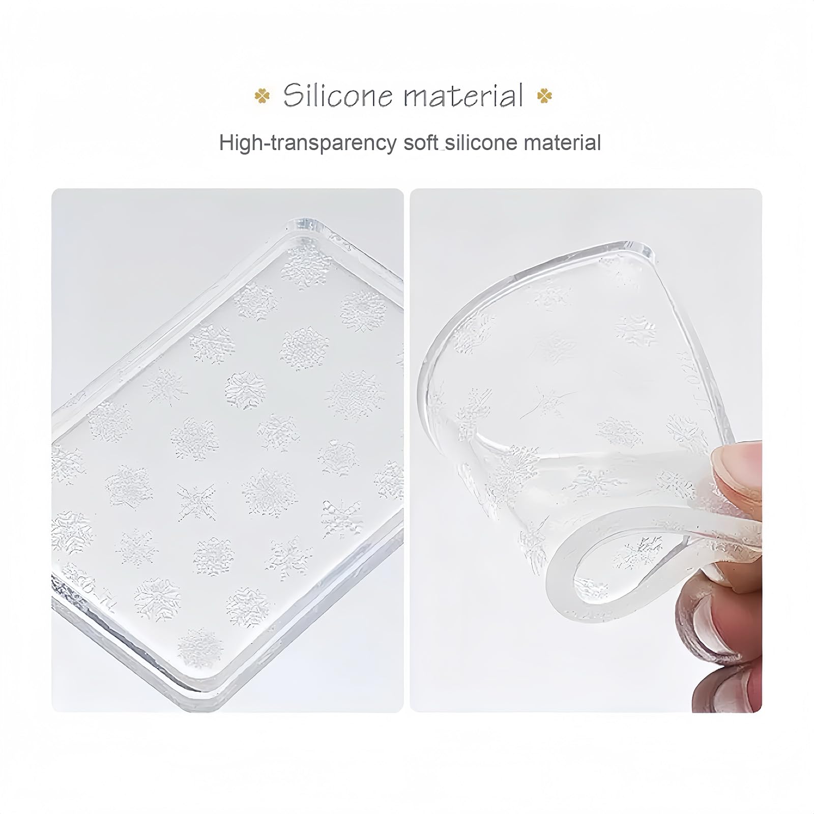 Demonstration of removing a cured 3D ribbon charm from the flexible silicone tool