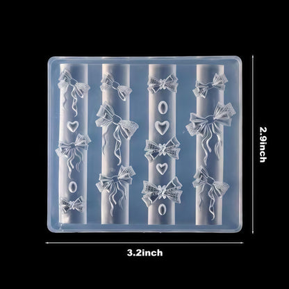BHCCXZ DIY manicure rosette mold package contents illustrating the compact and lightweight travel friendly design.