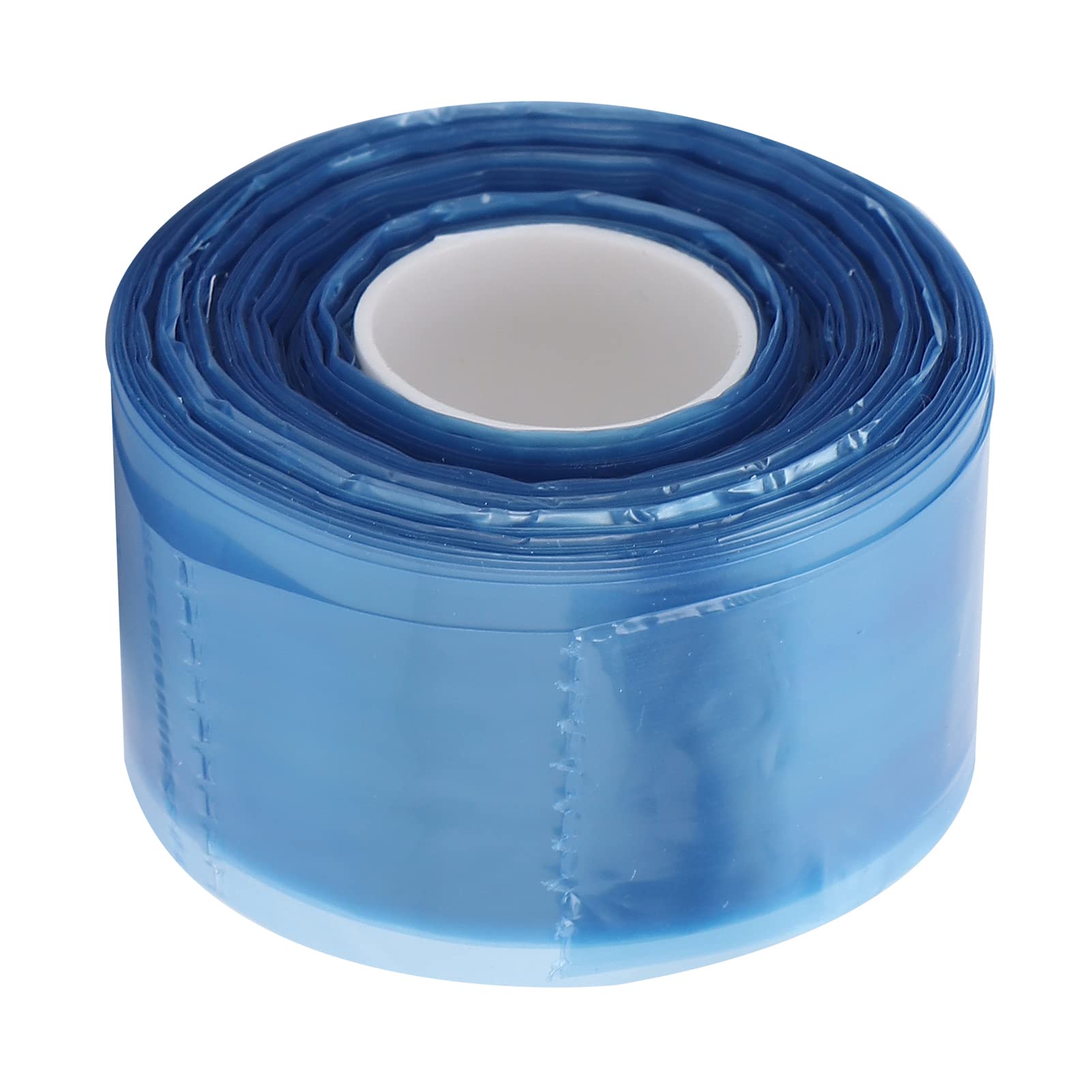 Waterproof plastic slender wraps for eyeglasses during DIY home hair dyeing