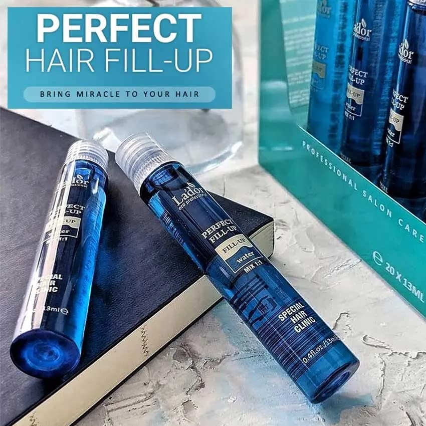 Imported Lador intensive protein boost ampoules array on a clean background