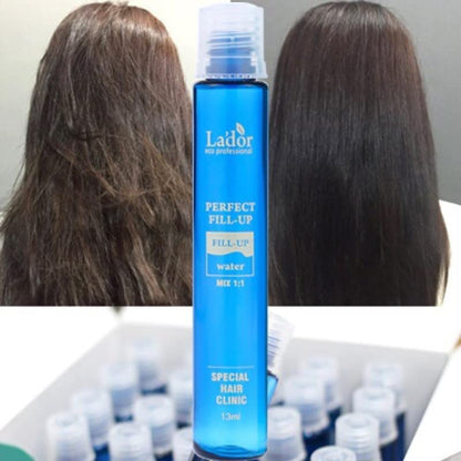 Premium Korean beauty hair care ampoule pack containing twenty pieces