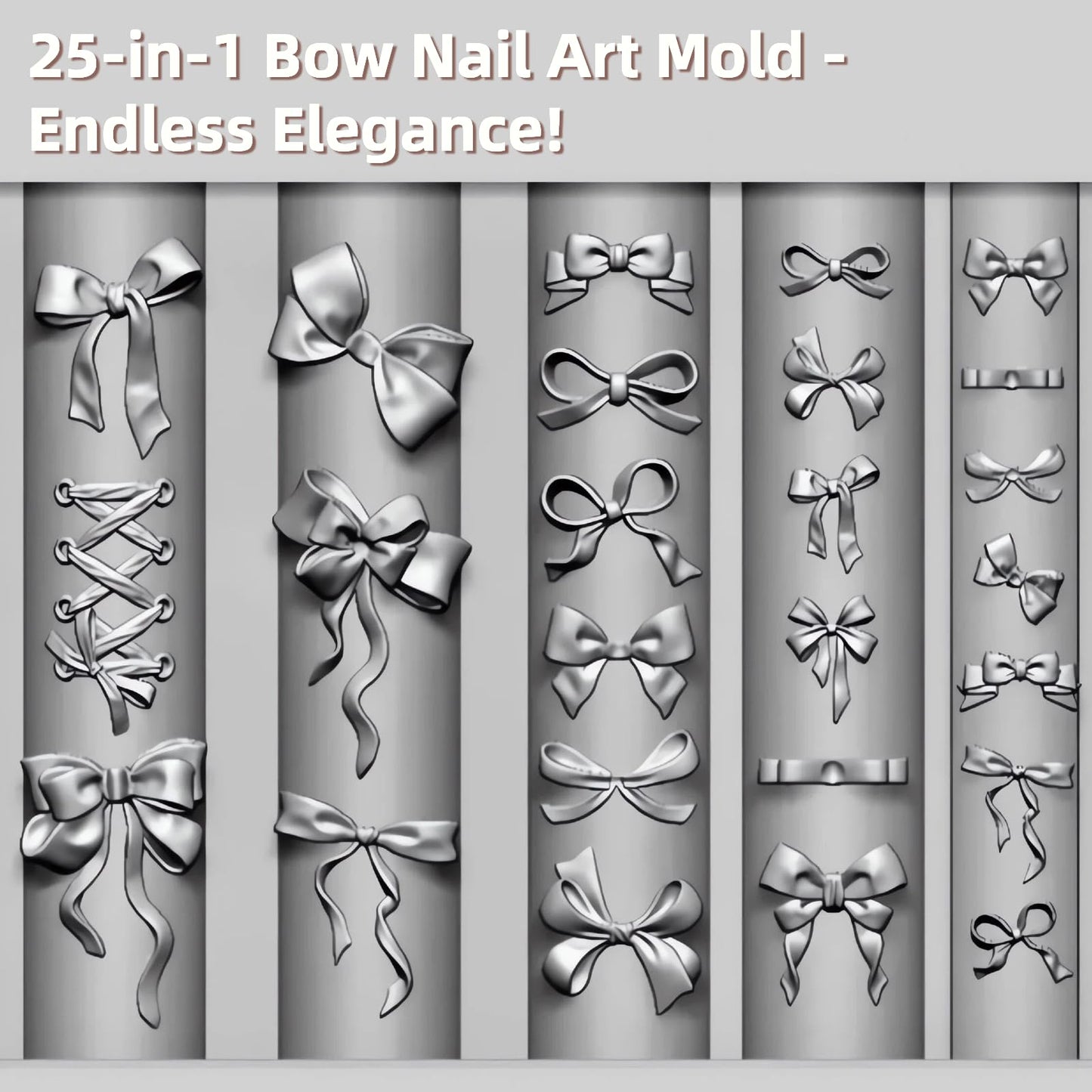 Zenoco 3D ribbon pattern manicure template alongside epoxy resin craft supplies on a workspace.