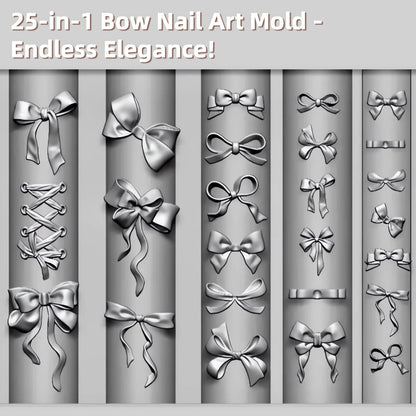 Zenoco 3D ribbon pattern manicure template alongside epoxy resin craft supplies on a workspace.