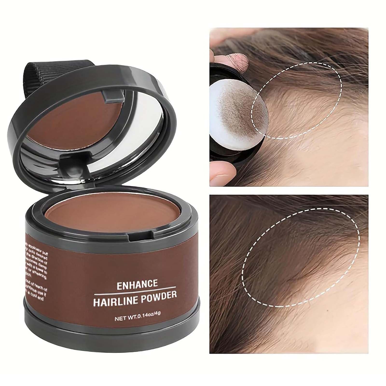 Magic root cover up compact base revealing the hidden puff applicator sponge