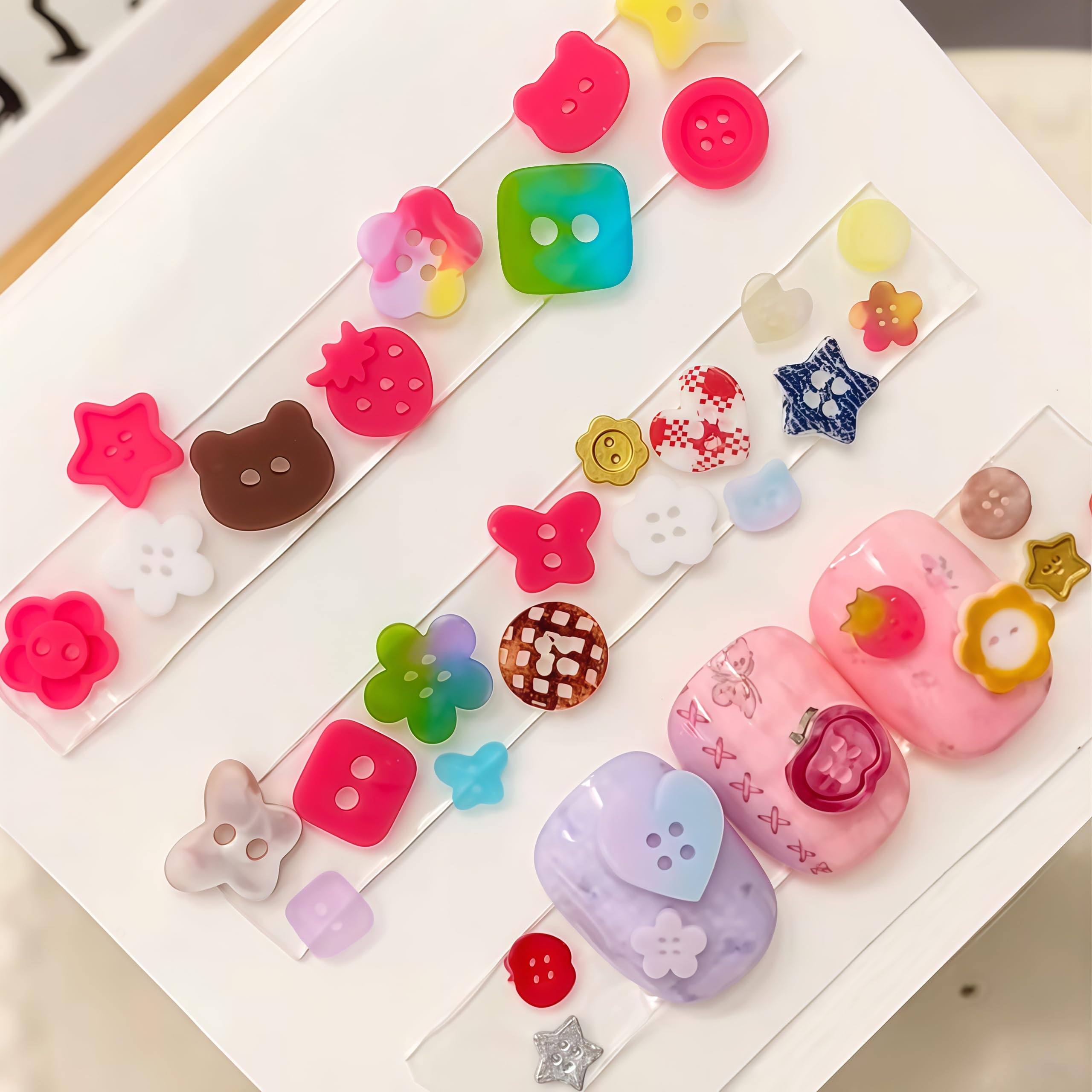 Gehaiwo nail art accessories kit featuring high transparency silicone casting tool.