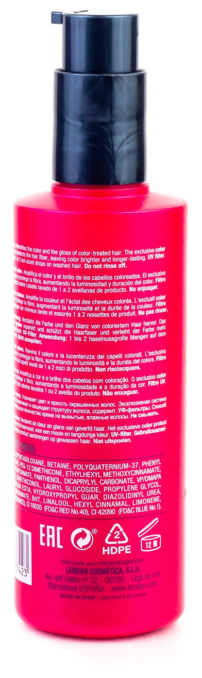 Deep repair hair cream formula for extending color vibrancy and hair shine.