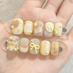 Releasing a cured gel charm from the flexible clear silicone manicure design tool