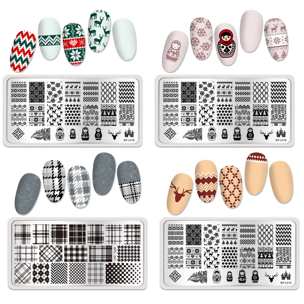 Born Pretty nail art stamping templates kit for DIY manicure