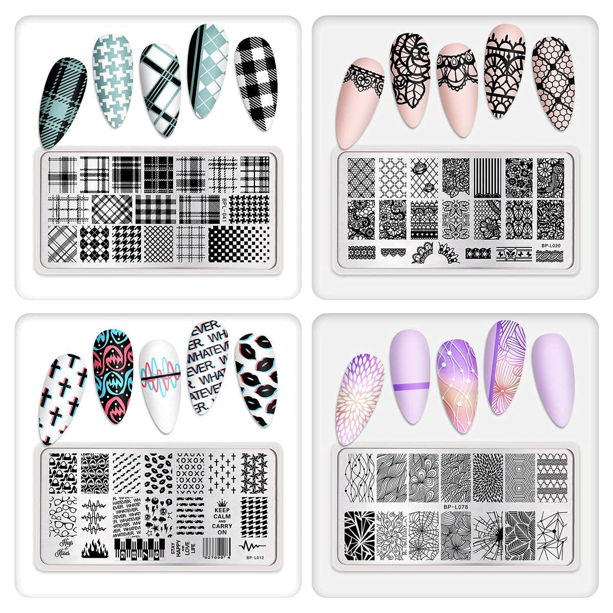 Applying nail polish to Born Pretty stamping plate