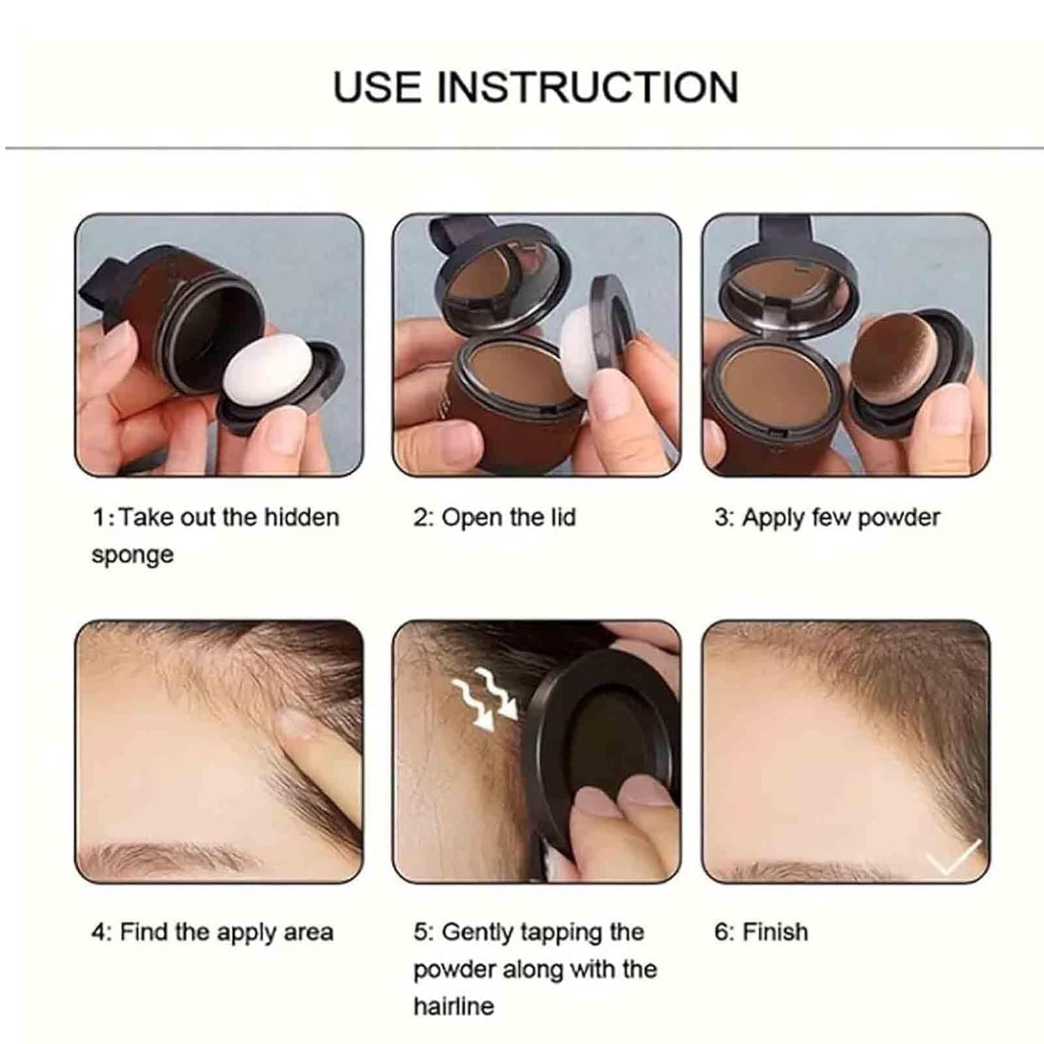 Yipane Hairbear Hair Filler compact container designed for thinning hair solutions