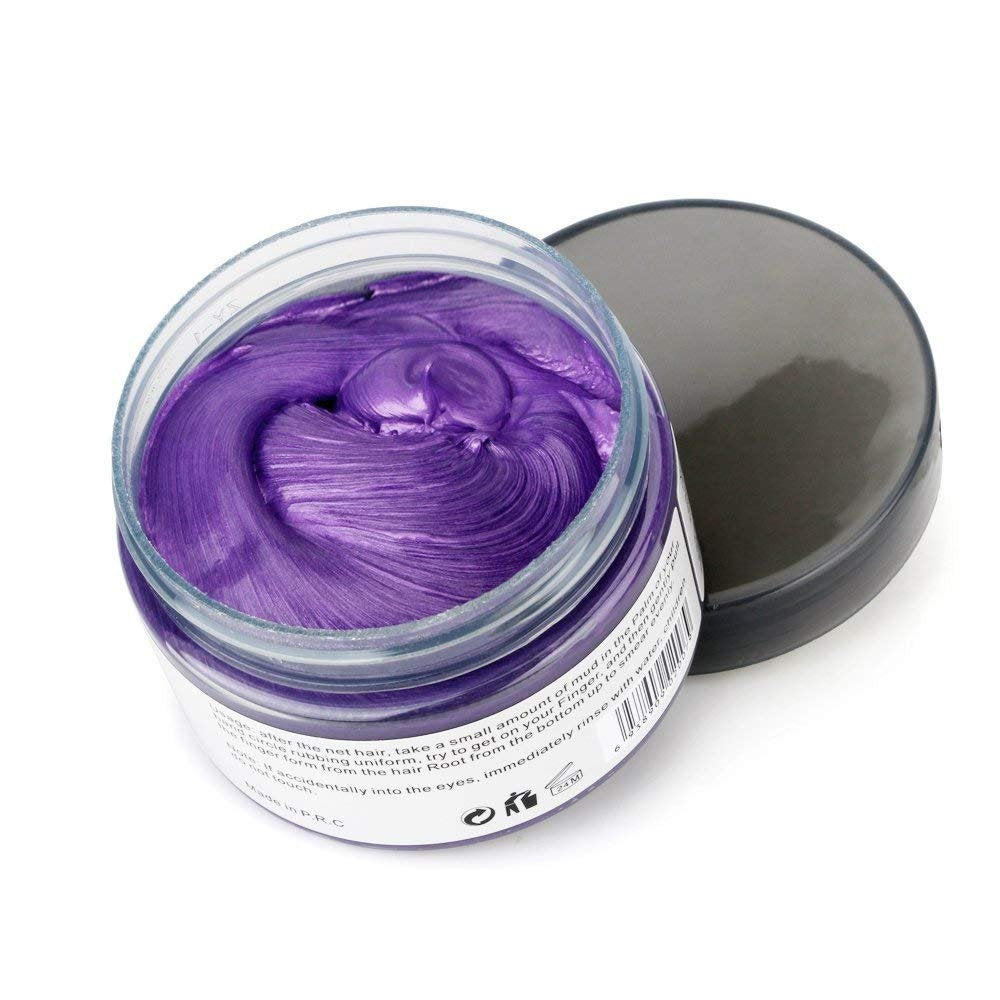 Washable temporary hair dye cream mud purple packaging