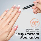 Detailed view of dual ended magnetic nail art pens
