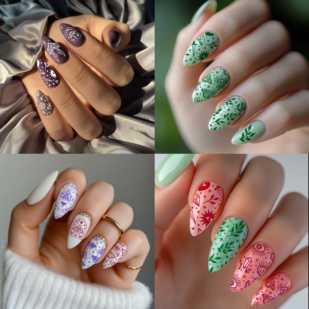 DIY nail art accessories featuring 63 varied fantasy designs