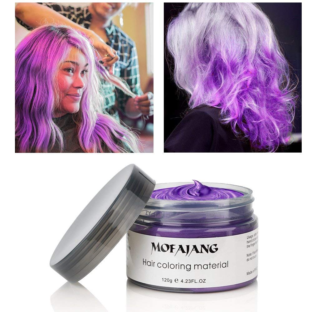 USA imported Mofajang purple washable hair coloring mud