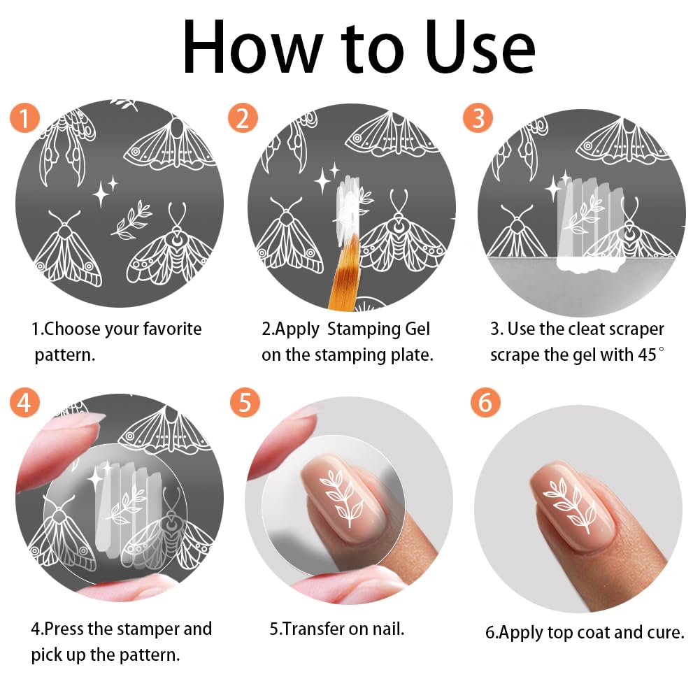 High quality nail stamper plates for natural and gel nails