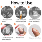 High quality nail stamper plates for natural and gel nails