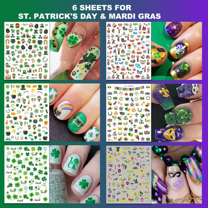Iddfeve nail art stickers used on natural nails for DIY manicure