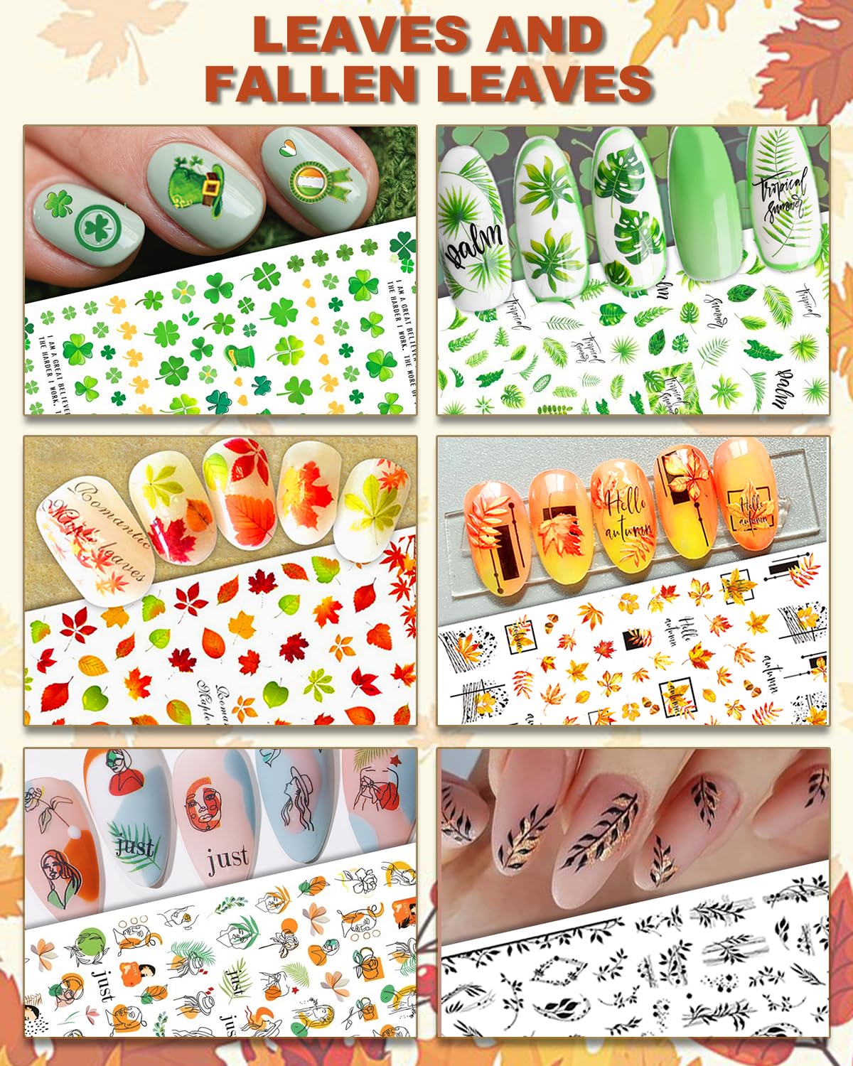 Hand applying self-adhesive nail art stickers