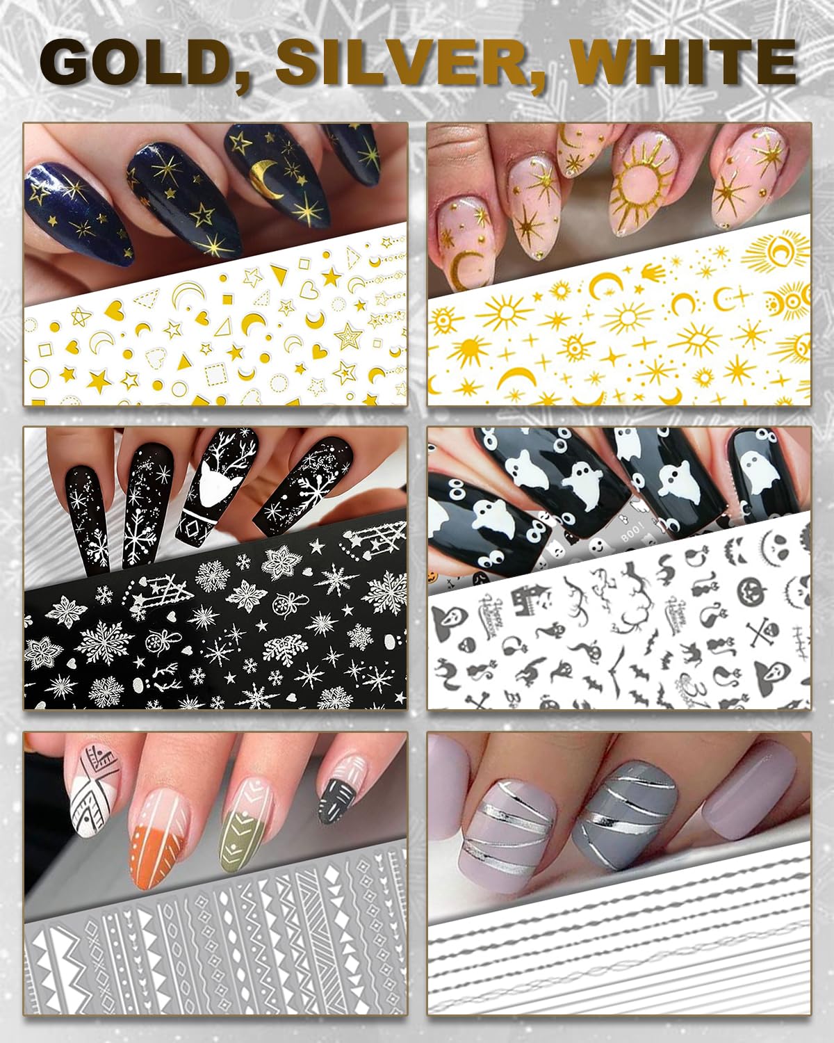 Professional nail art set for natural and acrylic nails