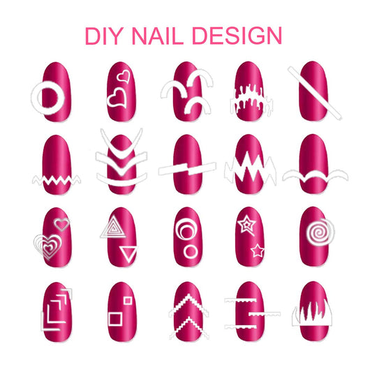 Assorted designs of TailaiMei nail art vinyl stencil sheets