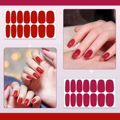 Silpecwee nail stickers showing solid and gradient colors