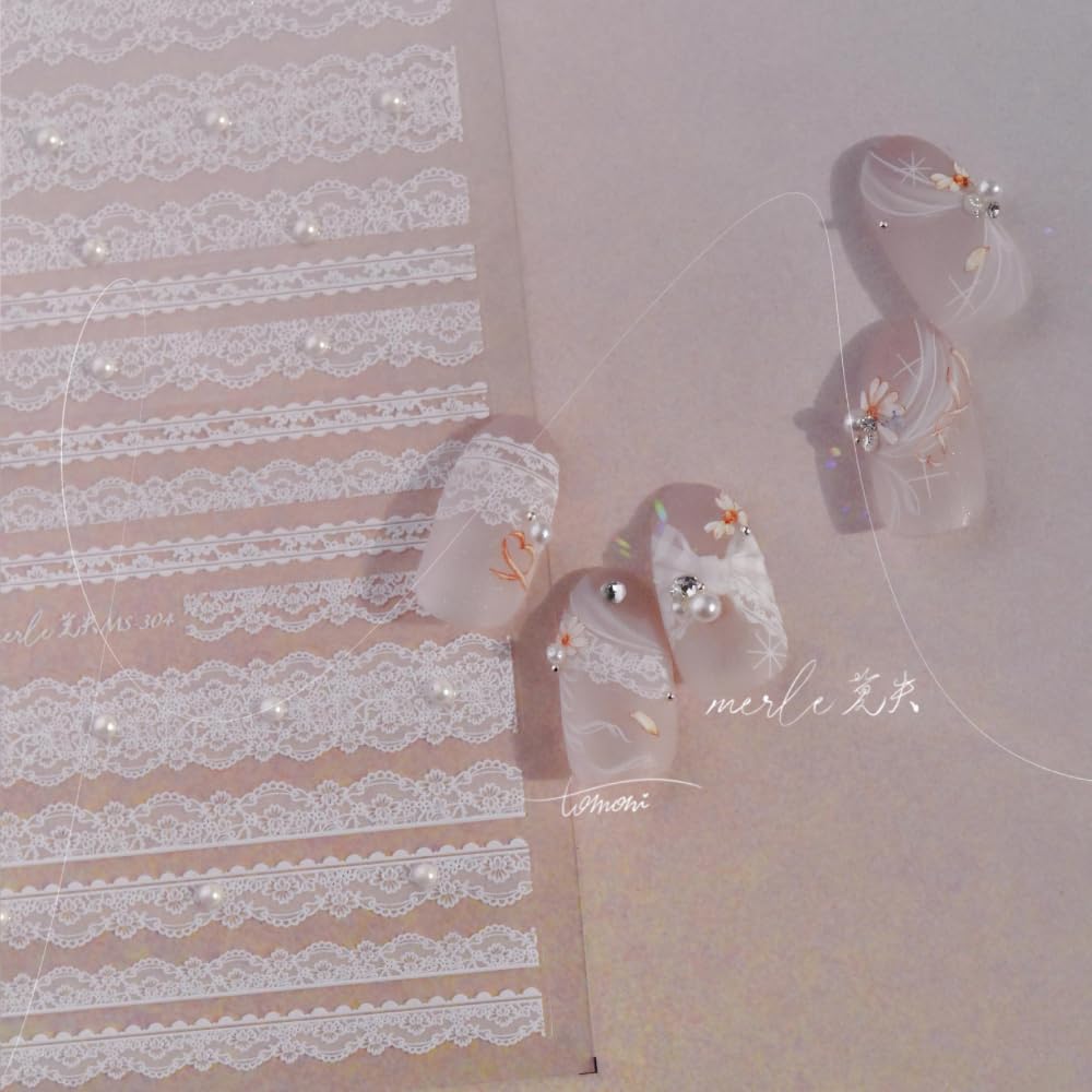 Top view of embossed nail charm accessories for home salon use