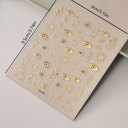Hpyfoi nail sticker sheet for diy manicure