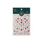 Sevgob DIY manicure nail stickers with metallic gold outlines