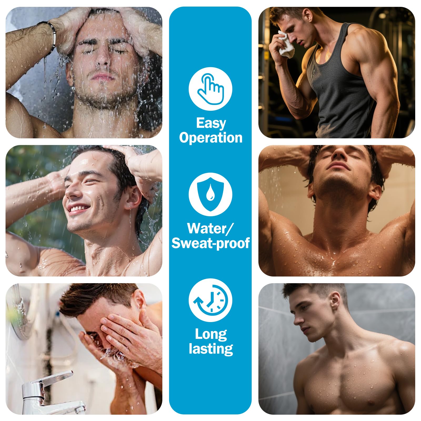 Five pack product layout including four filler pens and one dual-headed brush tool