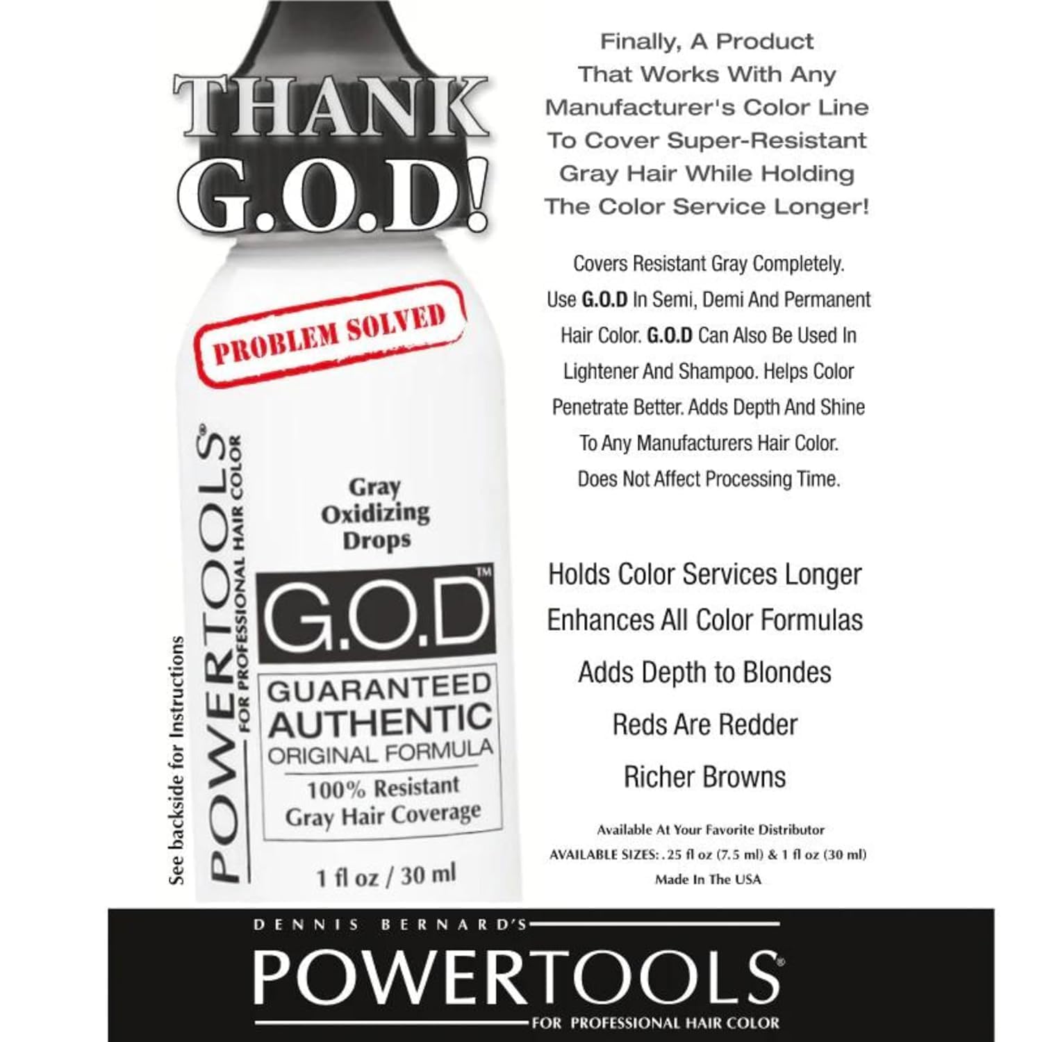 Two pack of professional gray oxidizing drops for resistant white hair roots