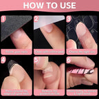 Uadbau nail stickers variety of fifteen sizes