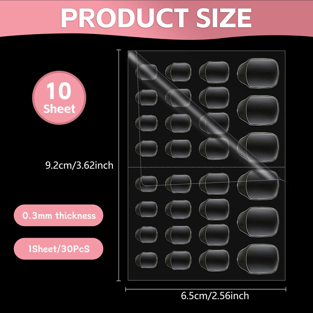 Uadbau long lasting jelly tabs for false nails