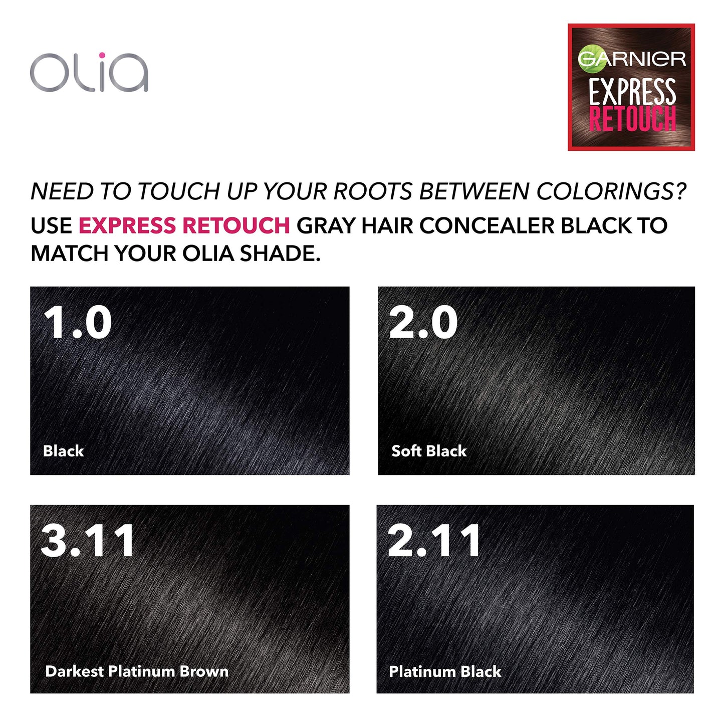 Garnier instant root concealer black for precise temple and hairline touch ups