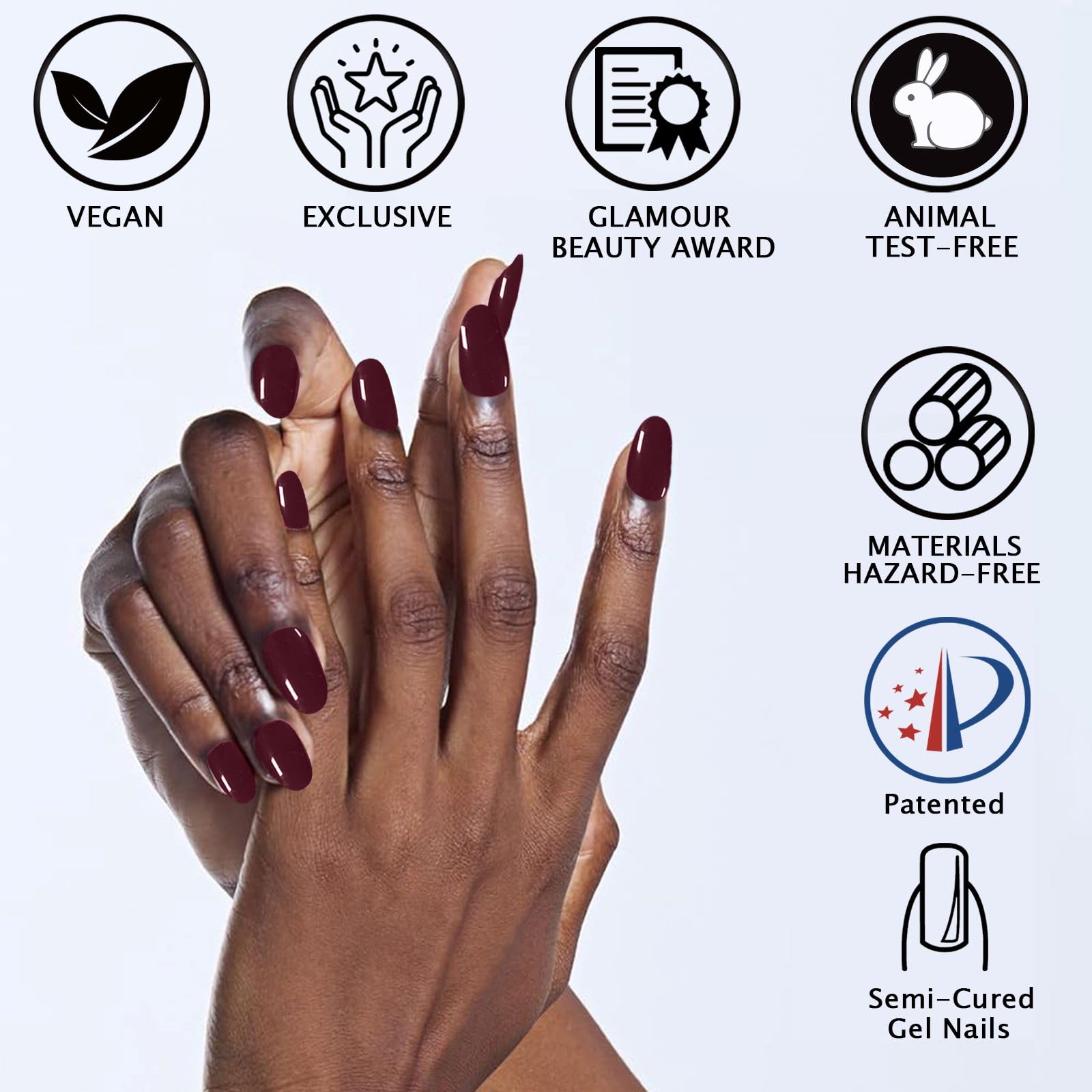 Contents of IQXGE gel nail kit including file and prep pads