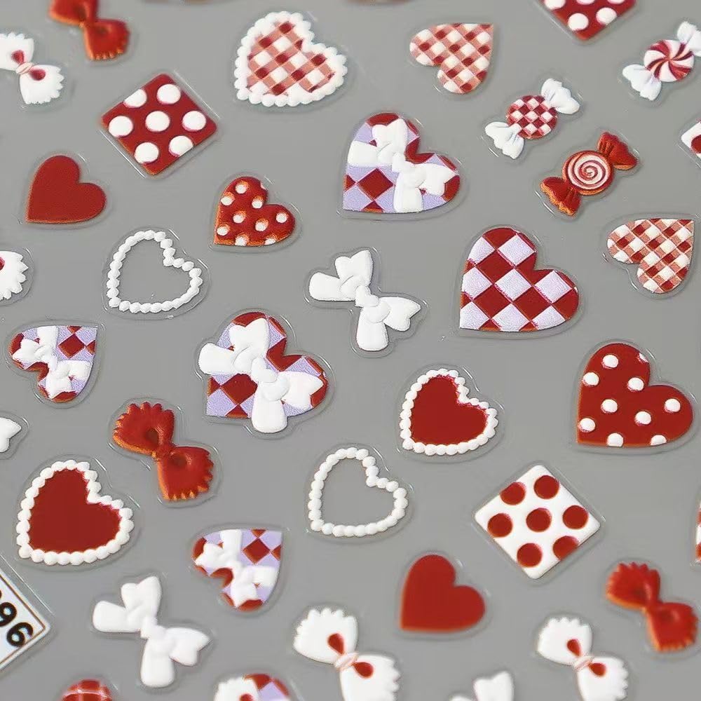 Jmeowio nail stickers applied on manicured nails