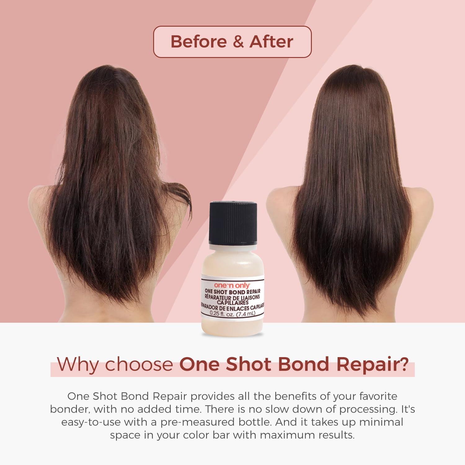 Authentic USA imported One 'n Only bond repair packaging for salon hair coloring