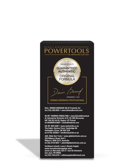 PowerTools Dennis Bernard hair color additive bottle showcasing the original formula designed to prevent chemical hair damage