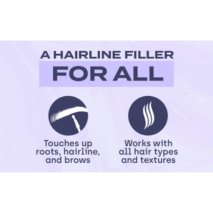 Toppik Fill Me In Hairline Filler Medium Brown swatch of the keratin and argan oil formula