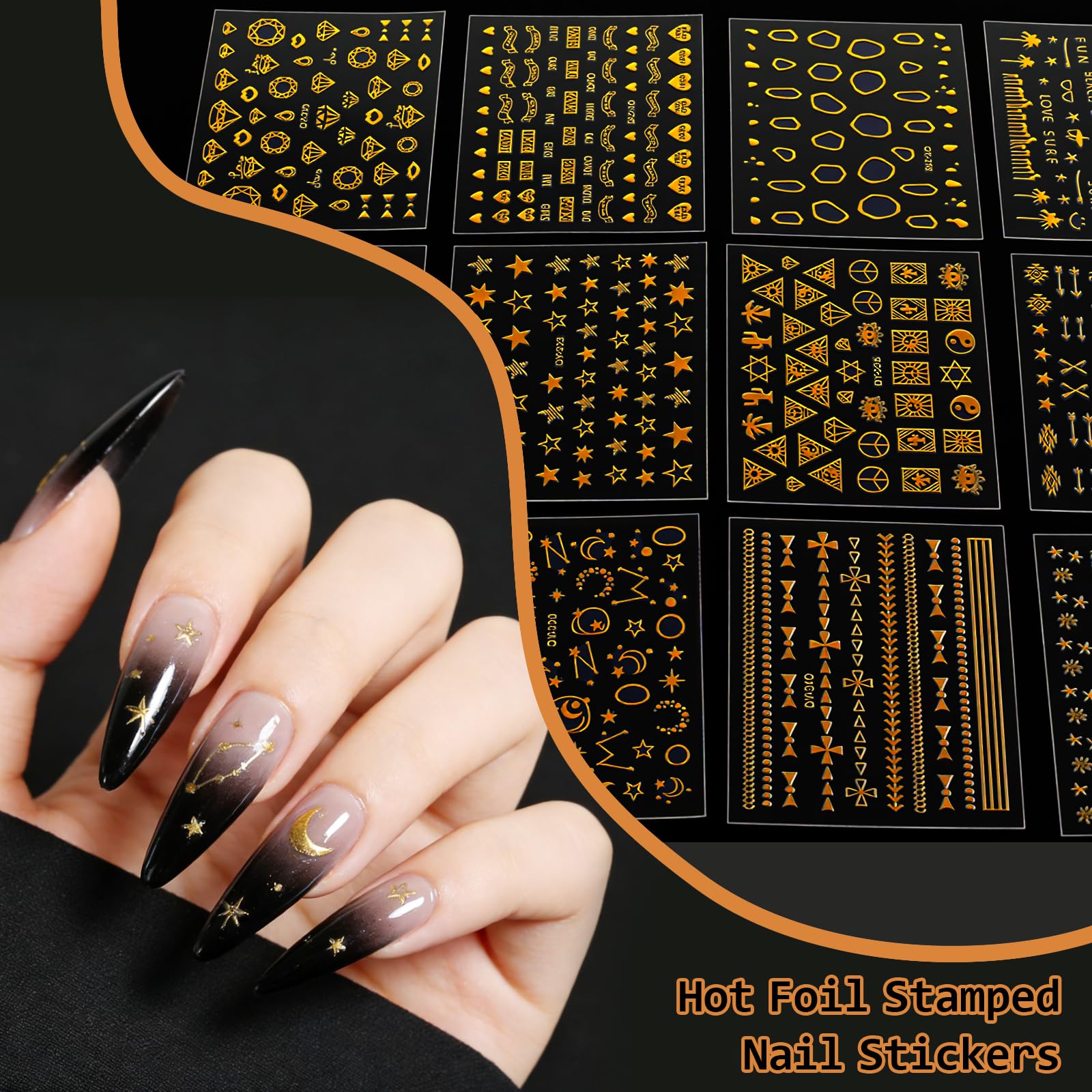 Demonstration of self adhesive sticker application with tweezers