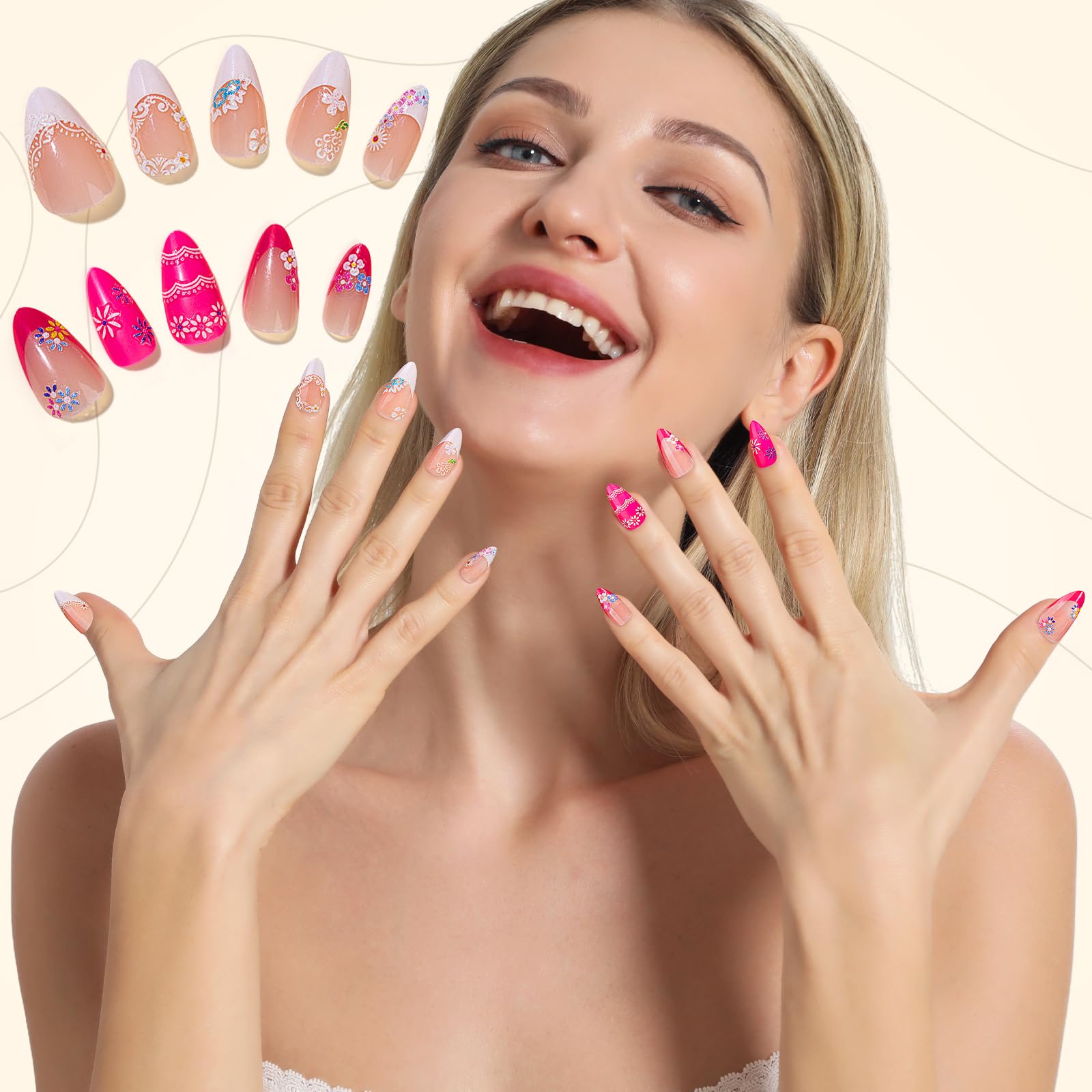 Full collection of 30 sheets of DIY nail decoration stickers