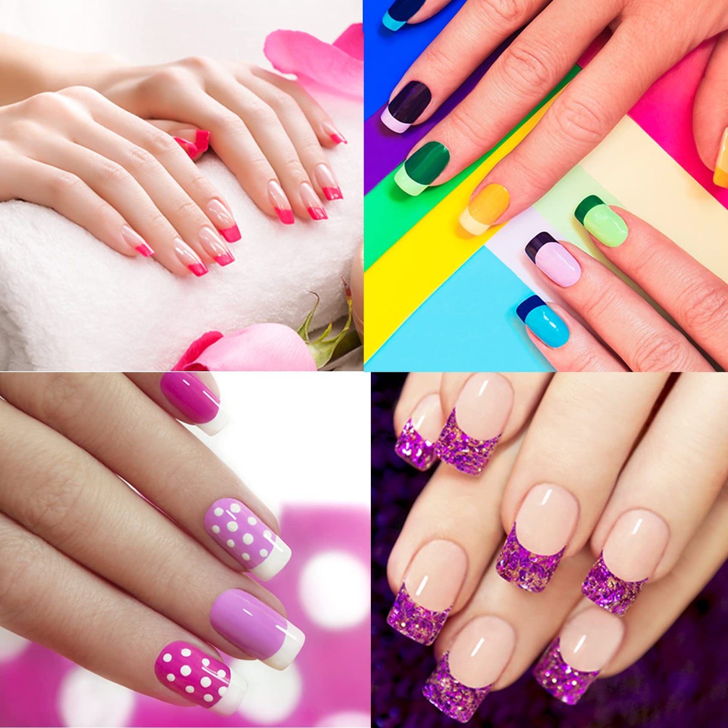 Professional nail art manicure created using TailaiMei stencils