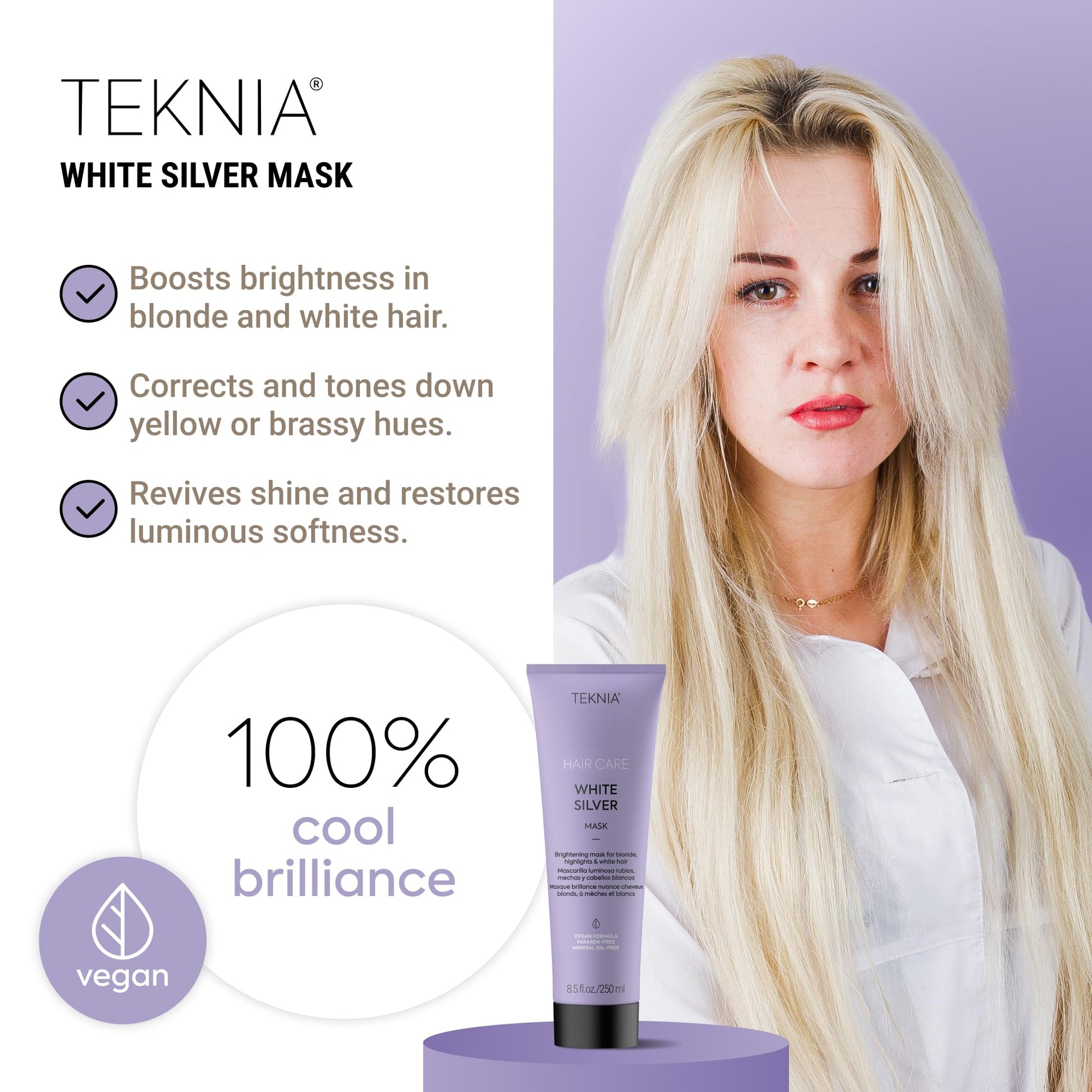 Lakme Teknia salon quality toning mask for blonde and bleached hair