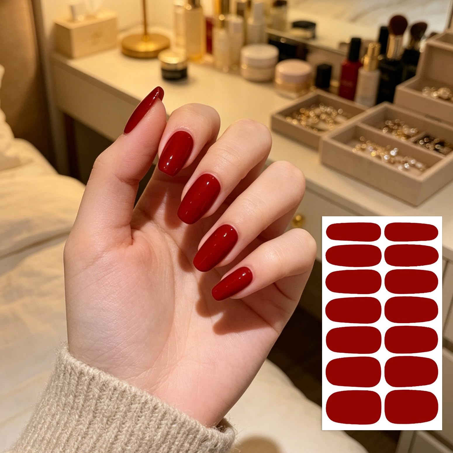 Wokoto nail polish strips variety of sizes pack