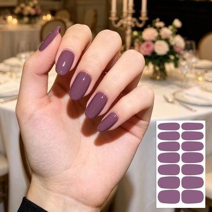 Wokoto manicure nail strips with moon shape file